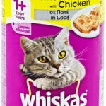 Whiskas Κονσέρβα Υγρή Τροφή για Ενήλικες Γάτες σε Κονσέρβα με Κοτόπουλο 400gr 6142