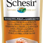 Schesir Nature for Cat Υγρή Τροφή για Ενήλικες Γάτες σε Φακελάκι με Γαρίδες, Κοτόπουλο και Τόνο 50gr