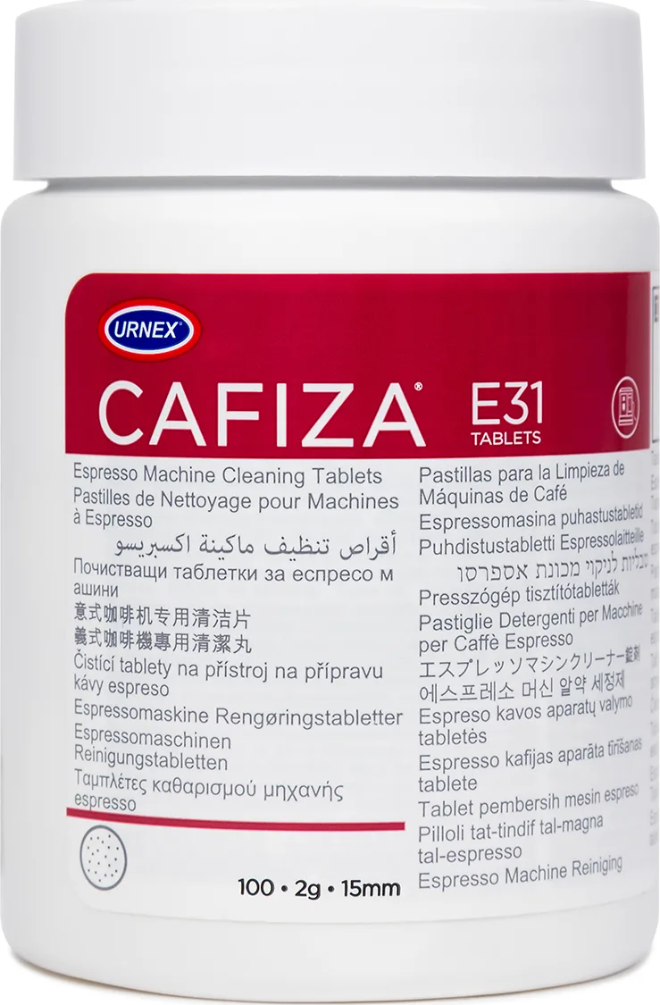 20200506153819_urnex_cafiza_e31_200gr Urnex Καθαριστικό Μηχανής Espresso Cafiza E31 100 Ταμπλέτες 12-E31-UX100 - Image 1
