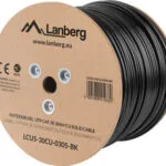 Lanberg U/UTP Cat.5e Καλώδιο Δικτύου Ethernet χωρίς ακροδέκτες 305m Μαύρο 1τμχ LCU5-30CU-0305-BK