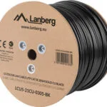 Lanberg U/UTP Cat.5e Καλώδιο Δικτύου Ethernet χωρίς ακροδέκτες 305m Μαύρο 1τμχ LCU5-21CU-0305-BK