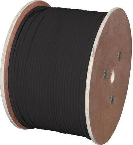 A-LAN U/UTP Cat.5e Καλώδιο Δικτύου Ethernet χωρίς ακροδέκτες 305m Μαύρο 1τμχ KIF5OUTZ305 - Image 1
