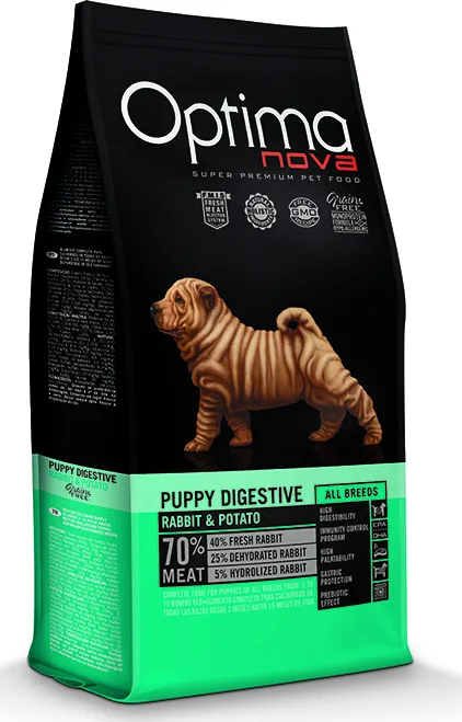 20200616123153_optima_nova_puppy_digestive_rabbit_potato_12kg_2_kg Optimanova Puppy Digestive Rabbit & Potato 12kg Ξηρά Τροφή χωρίς Σιτηρά για Κουτάβια με Κουνέλι και Πατάτες - Image 1