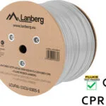 Lanberg U/FTP (STP) Cat.6 Καλώδιο Δικτύου Ethernet χωρίς ακροδέκτες 305m Γκρι 1τμχ LCUF6L-11CU-0305-S