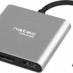 Natec Fowler Mini USB-C Docking Station με HDMI 4K PD Ασημί
