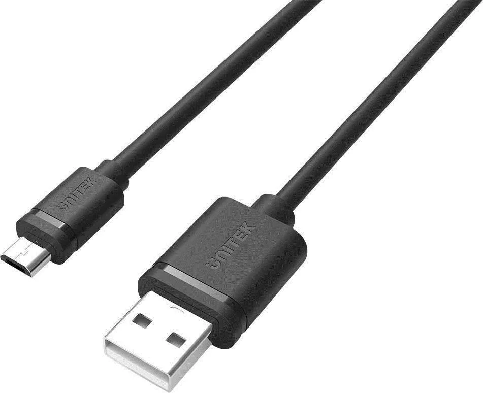 Unitek Regular USB 2.0 to micro USB Cable Μαύρο 2m (Y-C455GBK) - Image 1
