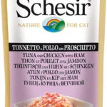 Schesir Nature for Cat Υγρή Τροφή για Ενήλικες Γάτες σε Φακελάκι με Κοτόπουλο και Τόνο χωρίς Γλουτένη 50gr