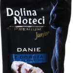Dolina Noteci Premium Junior Υγρή Τροφή για Ανήλικες Γάτες σε Φακελάκι με Μπακαλιάρο και Σαρδέλα χωρίς Σιτηρά 85gr