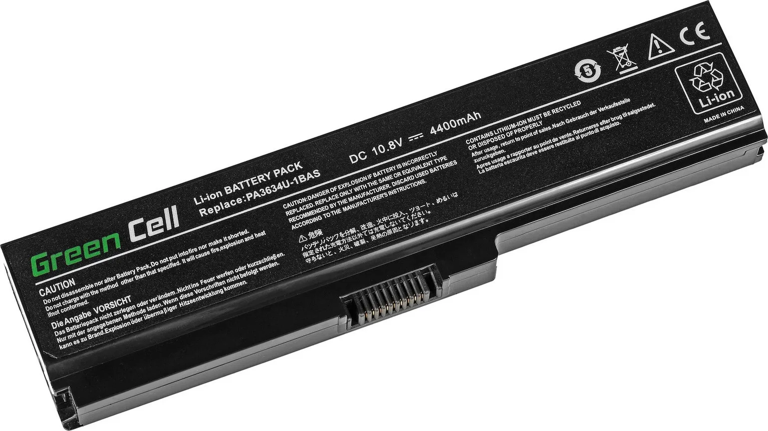 Green Cell Συμβατή Μπαταρία για Toshiba Satellite A660/C650/C660/C660D με 4400mAh (TS03V2) - Image 1