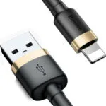 Baseus Cafule Braided USB to Lightning Cable Χρυσό 3m (CALKLF-RV1)