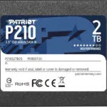 Patriot P210 SSD 2TB τύπου 2.5'' με σύνδεση SATA III P210S2TB25