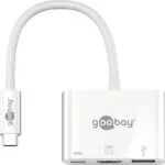 Goobay USB-C Docking Station με HDMI 4K PD Λευκό (62104)