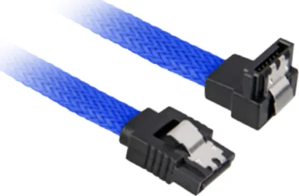 Sharkoon 7-Pin SATA III - 7-Pin SATA III Angle (90°) Cable 0.45m Μπλε - Image 1