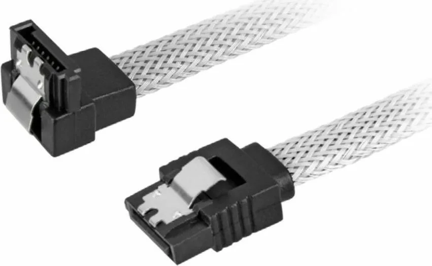 Sharkoon 7-Pin SATA III - 7-Pin SATA III Angle (90°) Cable 0.45m Λευκό - Image 1