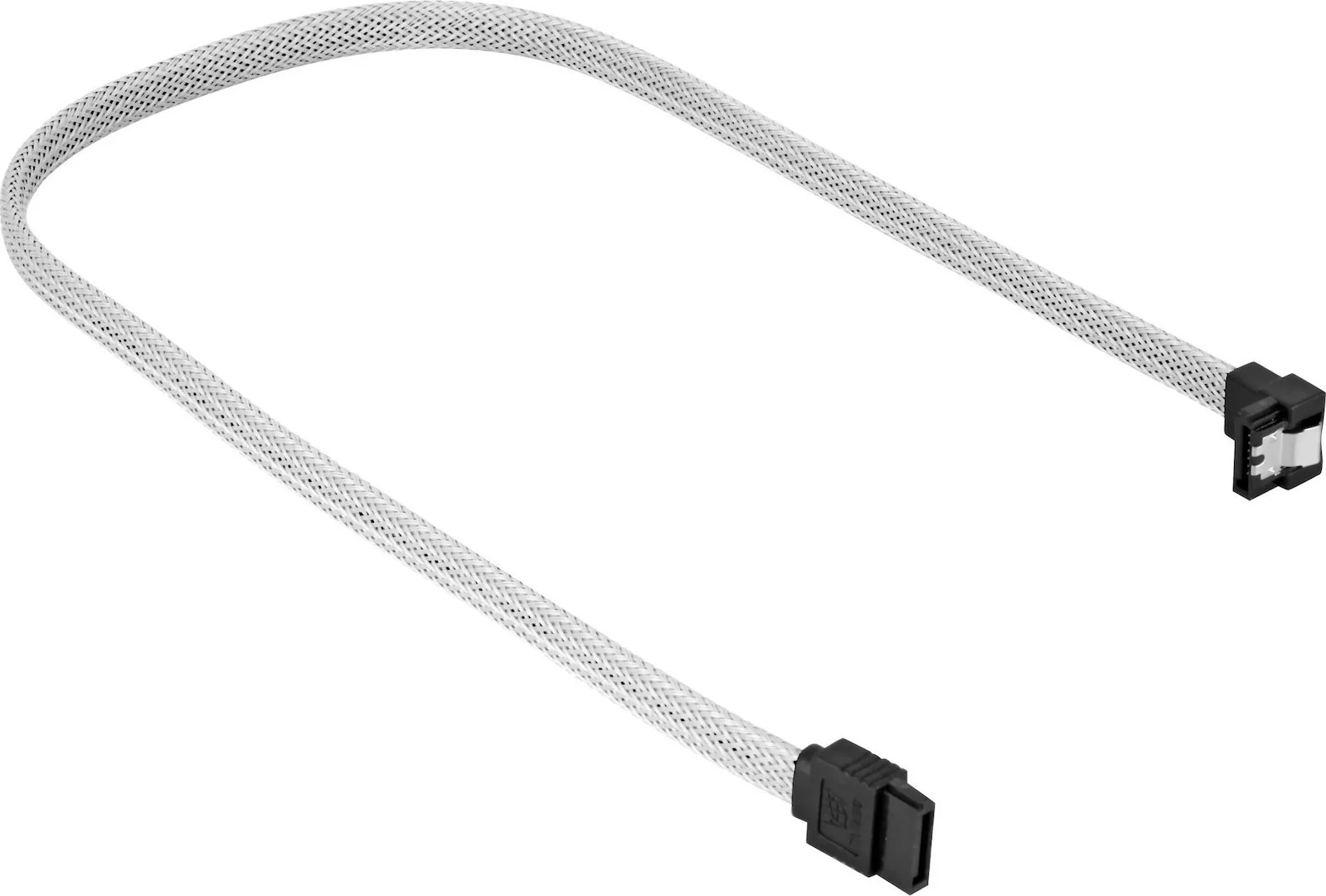 Sharkoon 7-Pin SATA III - 7-Pin SATA III Angle (90°) Cable 0.6m Λευκό - Image 1