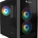 Genesis Irid 353 ARGB Gaming Micro Tower Κουτί Υπολογιστή με Πλαϊνό Παράθυρο Μαύρο
