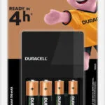 Duracell CEF14 Φορτιστής 4 Μπαταριών Ni-MH Μεγέθους AA/AAA Σετ με 2x AA 1300mAh και 2x AAA 750mAh