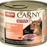 Animonda Carny Kitten Υγρή Τροφή για Ανήλικες Γάτες σε Κονσέρβα με Βοδινό και Κοτόπουλο χωρίς Γλουτένη 200gr 83699