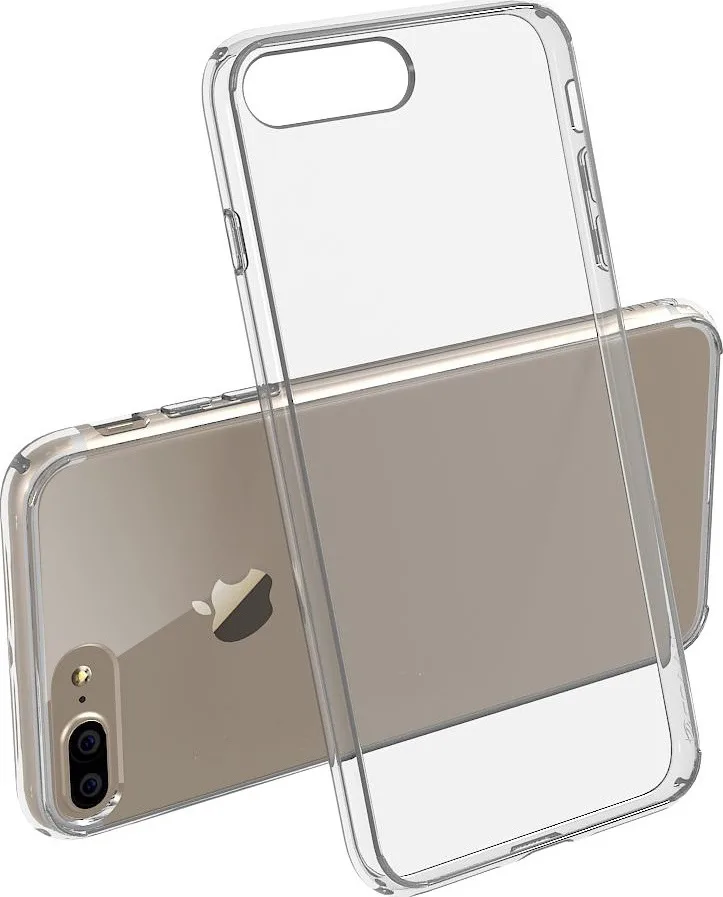 Back Cover Σιλικόνης 1.8mm Διάφανο (iPhone 8 Plus / 7 Plus) - Image 1
