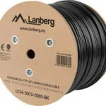 Lanberg F/FTP Cat.6 Καλώδιο Δικτύου Ethernet εξωτερικού χώρου χωρίς ακροδέκτες 305m Μαύρο 1τμχ (LCF6-30CU-0305-BK)