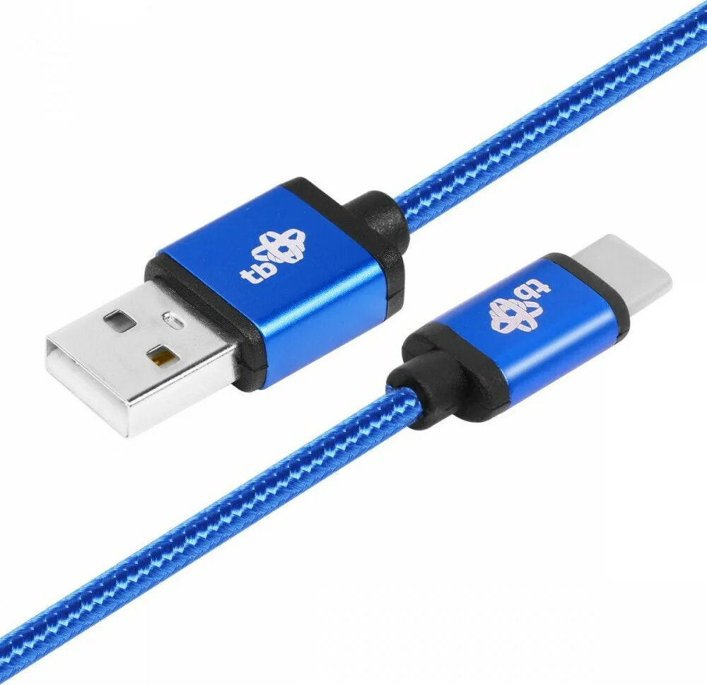 Tb Energy Braided USB 2.0 Cable USB-C male - USB-A male Μπλε 1.5m (AKTBXKUCSBA150N) - Image 1