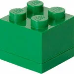 Room Copenhagen Lego Mini Box 4 Πλαστικό Παιδικό Δοχείο Φαγητού Πράσινο 4.6 x 4.6 x 4.3εκ. 40111734