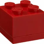 Room Copenhagen Lego Mini Box 4 Πλαστικό Παιδικό Δοχείο Φαγητού Κόκκινο 4.6 x 4.6 x 4.3εκ. 40111730