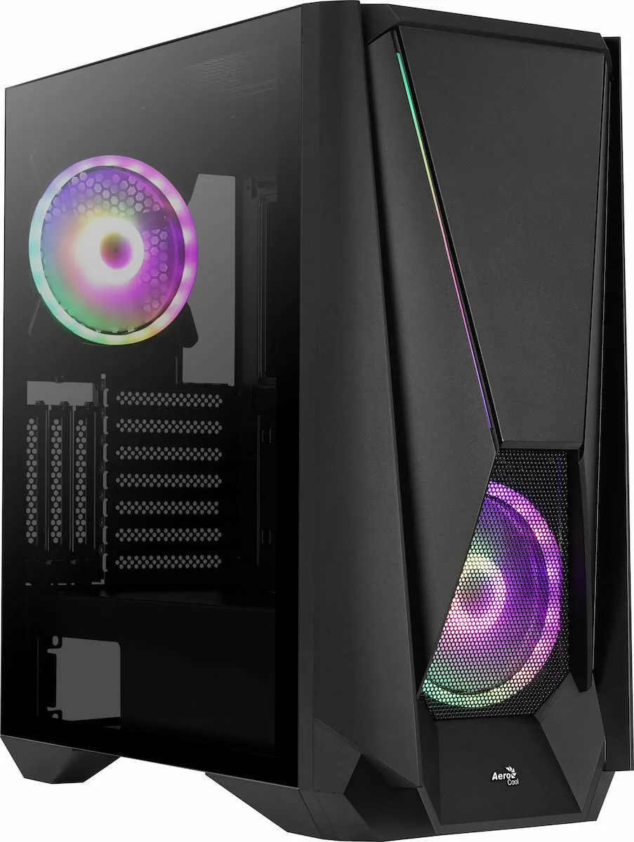 20200910121732_aerocool_visor_black Aerocool Visor Gaming Midi Tower Κουτί Υπολογιστή με Πλαϊνό Παράθυρο και RGB Φωτισμό Μαύρο - Image 1