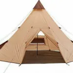 Grand Canyon Black Falls 8 Σκηνή Camping Teepee Μαύρη 4 Εποχών για 8 Άτομα 500x500x300εκ. 330039