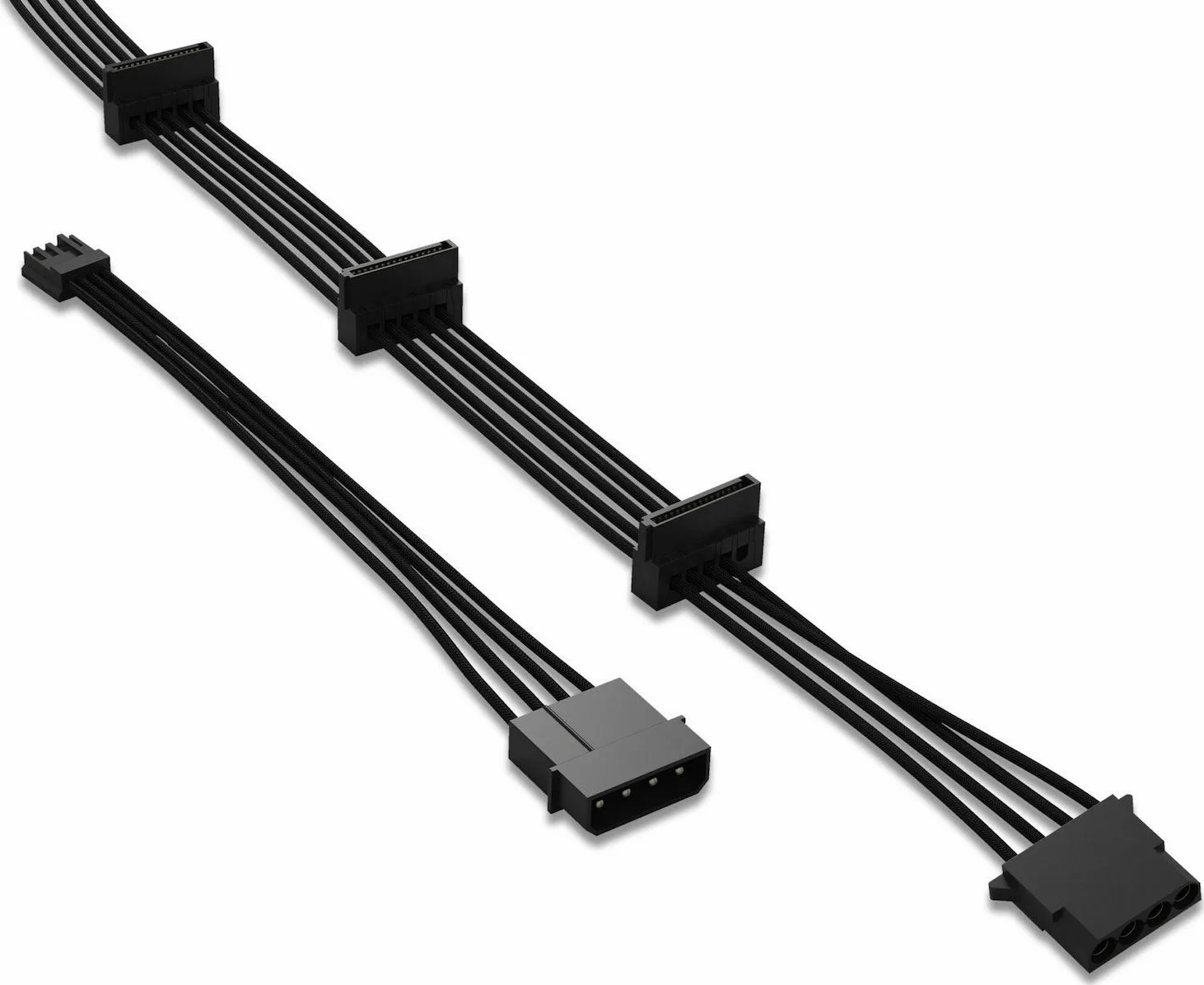 Be Quiet CM-30750 15-Pin Sata - 4-Pin Molex Cable 0.6m Μαύρο BC050 - Image 1