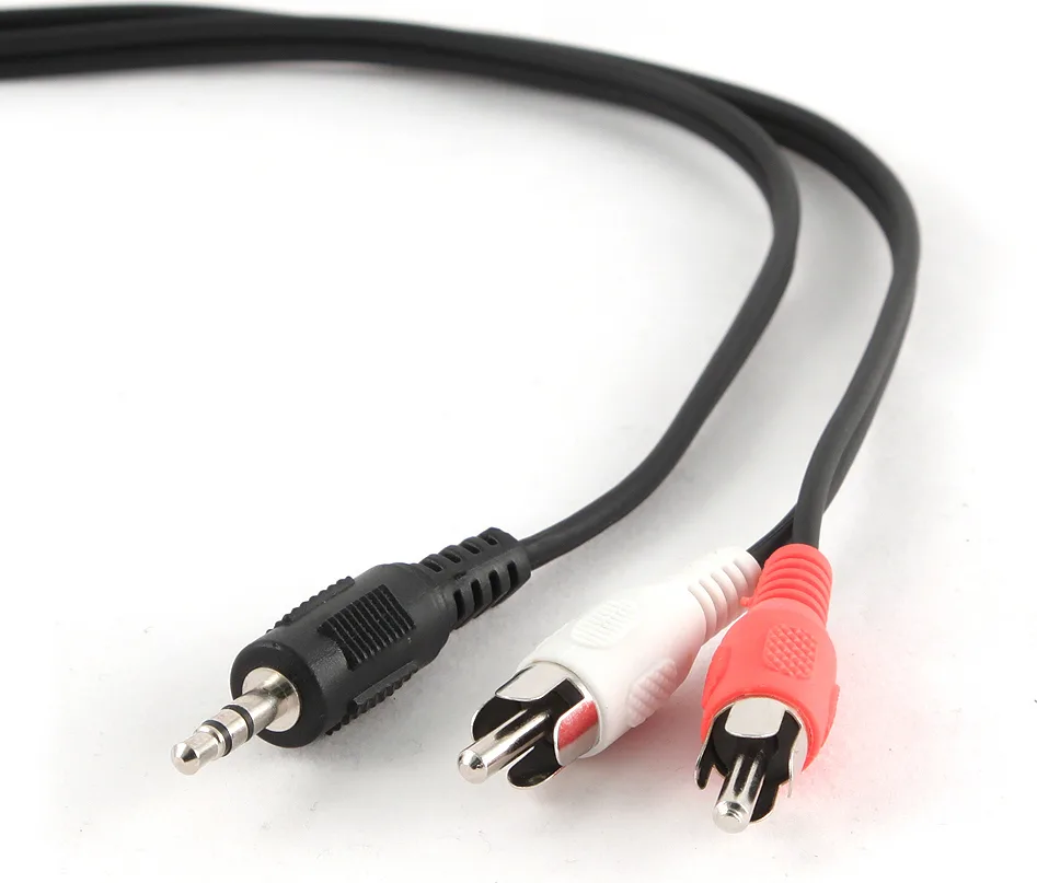 Cablexpert Καλώδιο 3.5mm male - RCA male Μαύρο 2.5m (CCA-458-2.5M) - Image 1