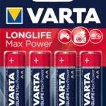 Varta Longlife Max Power Αλκαλικές Μπαταρίες AA 1.5V 4τμχ 4706101404