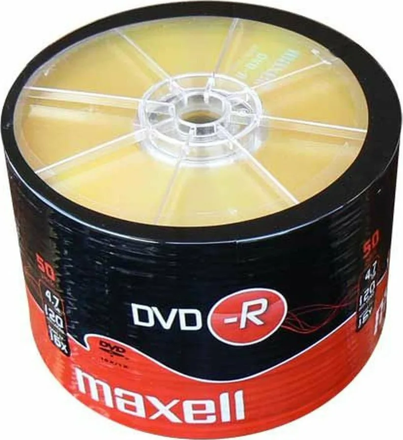 20200917102852_maxell_dvd_r_4_7gb_50tmch_dvd0256 Maxell Εγγράψιμα DVD-R 16x 4.7GB Cake Box 50τμχ DVD0256 - Image 1
