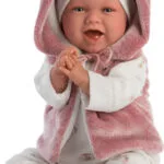 Llorens Juan Μωρό Κούκλα Newborn Mimi Smiles with Pink Jacket 42 εκ. 74070