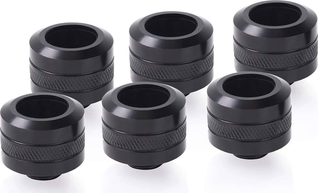 Alphacool Icicle PRO 16mm HardTube fitting G1/4 Fittings Μαύρο - Image 1