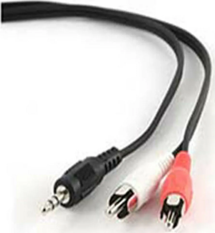Cablexpert Καλώδιο 3.5mm male - RCA male Μαύρο 1.5m (CCA-458) - Image 1