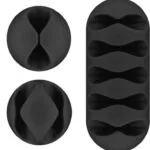Goobay Cable Management Set Clips Οργάνωσης Καλωδίων 5τμχ Μαύρο