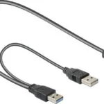 DeLock Regular USB 3.0 to micro USB Cable Μαύρο 0.2m (82909)