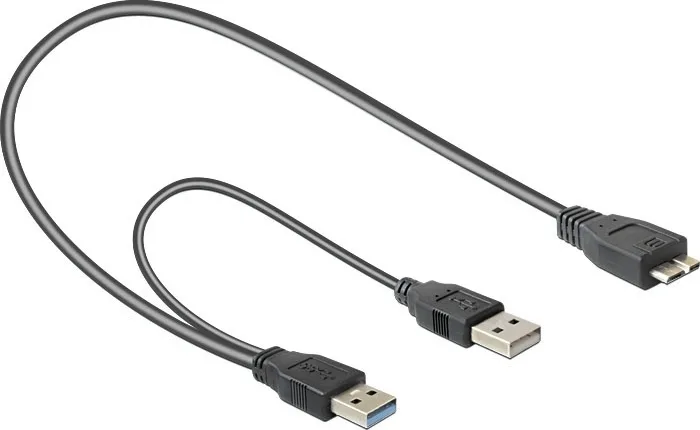 DeLock Regular USB 3.0 to micro USB Cable Μαύρο 0.2m (82909) - Image 1