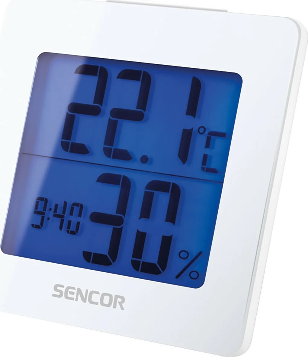 20201012165758_sencor_sws_1500wh Sencor SWS 1500 WH Θερμόμετρo & Υγρασιόμετρo Επιτραπέζιο για Χρήση σε Εσωτερικό Χώρο - Image 1