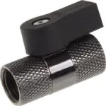 Alphacool 2-way Ball Valve G1/4 - Black Nickel