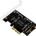 Silverstone Διπλός αντάπτορας M.2 σε PCIe x4 και SATA (SST-ECM20)