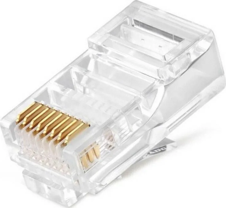 Cablexpert Βύσμα RJ-45 male 100τμχ Χρυσό PLUG3UP6/100 - Image 1