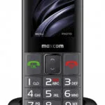 MaxCom MM730 Single SIM Κινητό με Μεγάλα Κουμπιά Μαύρο