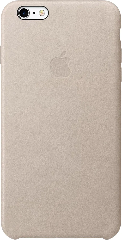 Apple Leather Case Back Cover Δερμάτινο Μπεζ (iPhone 6 Plus / 6s Plus) MKXE2ZM/A - Image 1
