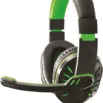 Esperanza Crow (Green) Over Ear Gaming Headset με σύνδεση 2x3.5mm Πράσινο