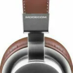 Modecom MC-1500 HF Ενσύρματα Over Ear Ακουστικά Ασημί / Καφέ