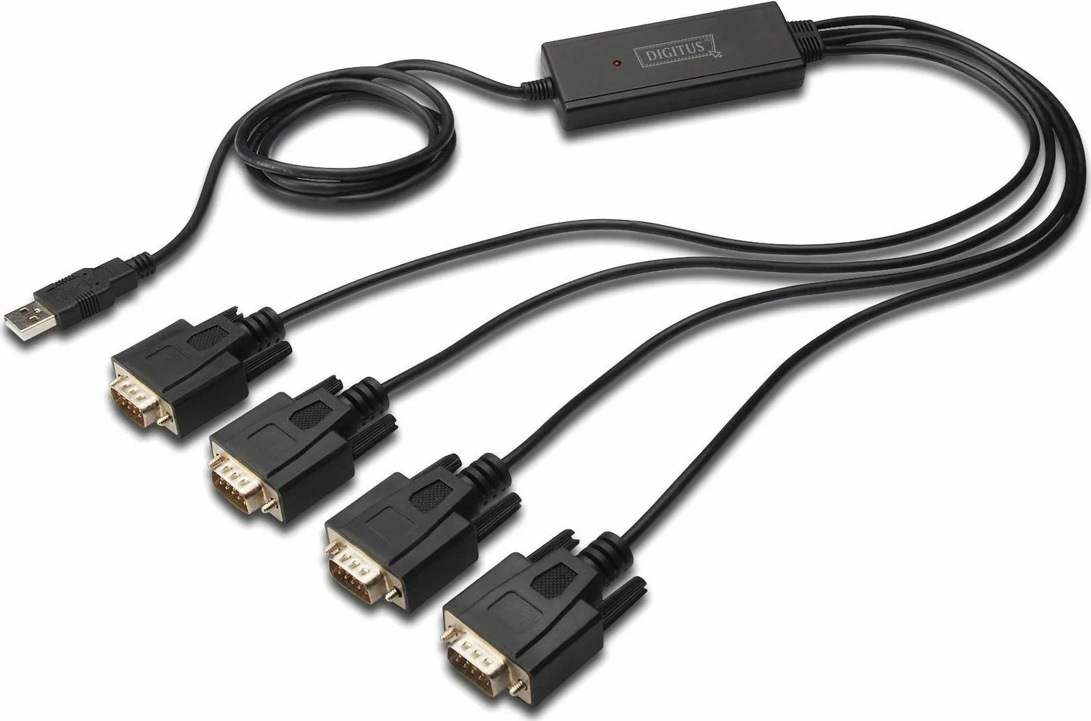 Digitus Καλώδιο USB 2.0 σε 4x RS232 9-pin male 1.5m - Image 1