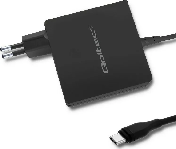 20201112144315_qoltec_ac_adapter_90w_51741 Qoltec USB-C Universal Φορτιστής Laptop 90W 20.3V 4.5A με Αντάπτορα Τροφοδοσίας 51741 - Image 1
