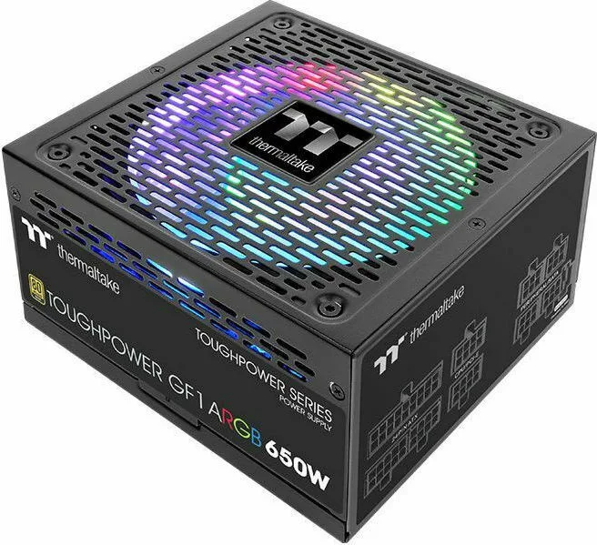 Thermaltake ToughPower GF1 ARGB 650W Μαύρο Τροφοδοτικό Υπολογιστή Full Modular 80 Plus Gold - Image 1